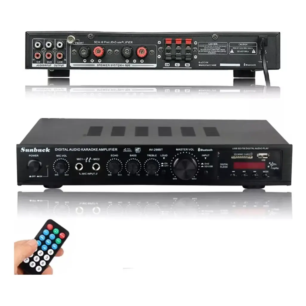 [Sonido] Amplificador De Audio Radio Bluetooth 5 Canales 2000w