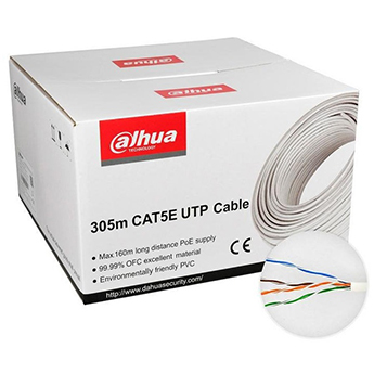 Cable Blanco UTP CAT5E 100% Cobre 305 metros DAHUA
